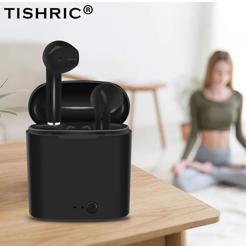 

TISHRIC I7s TWS Wireless Bluetooth Earphone Earbuds With Charging Box Fashion Sports Headsets for Iphone Huawei All Smart Phone
