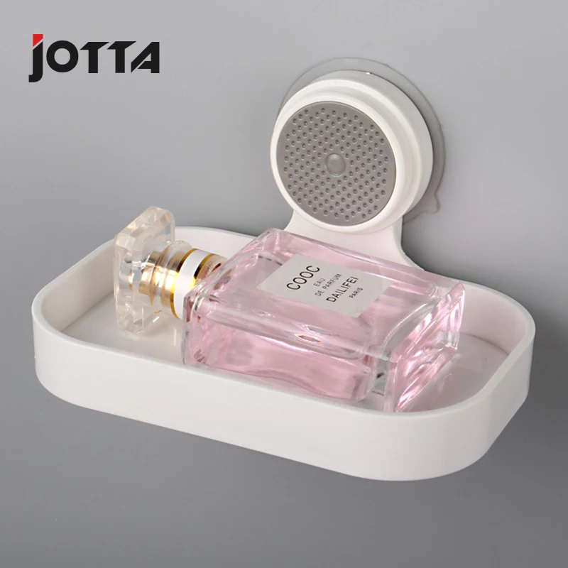 Powerful perforated soap box bathroom kitchen single layer soaps soaps box bathroom plastic suction cup soap rack