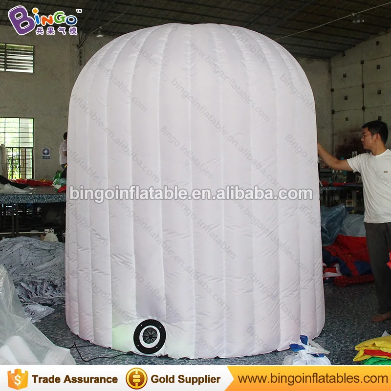  led Dome Inflatable Photo Booth with red color cloth inside BG-A0714-4 toy tent