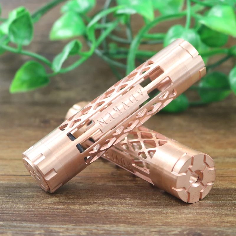 Original Copper mechanical mod Honeycomb vaporizer vape pen by Advken fit 18650 battery electronic cigarrate | Электроника