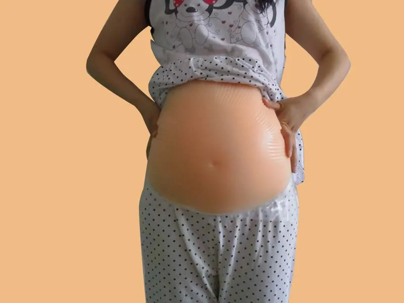 

Silicone 2-4 Month 1000g Woman Pregnant Belly Births Fake Realistic Belly False Baby Pregnancy Belly Fake Pregnant Belly Fat