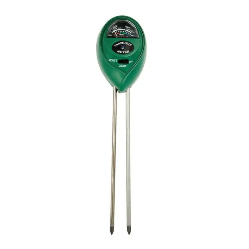 

3 in 1 Soil Water Moisture Humidity Meter Round Type Sunlight PH Tester for Garden Plant Flower Measurement Detector Tools