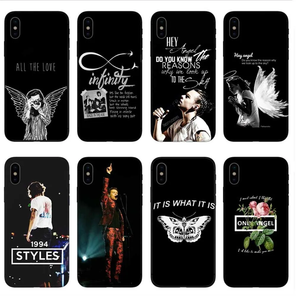 Один Направление татуировки Гарри стили телефонные чехлы для Coque iphone 5 6 7 8 X XS XR MAX S