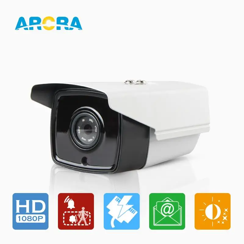 ARCRA 2 0MP POE Camera IR night vision Onvif motion detection Power over Ethernet Onvif Dual