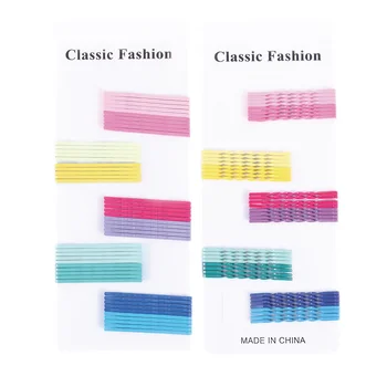 Preise 40 Teile/satz Candy Farbe Haarnadel Welle Haarspange Spirale Seite Clip Bobby Pin Haar Pins Haar Schmuck Mädchen Salon Haar Styling Accessori