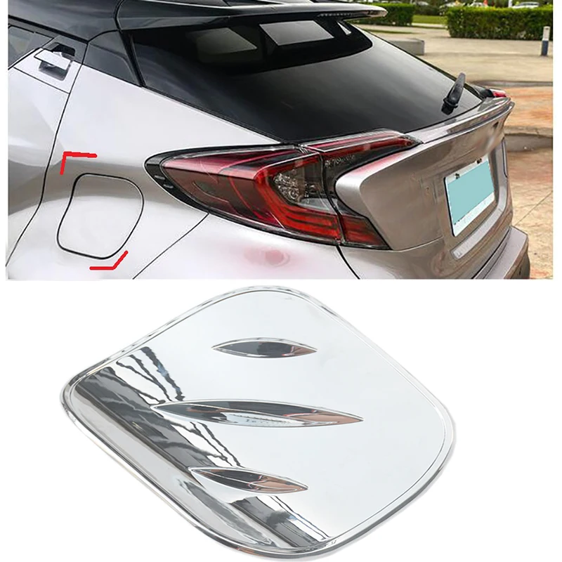 ABS Chrom 1PCS Exterior Oil Fuel Tank Cap Cover Trim For Toyota C HR