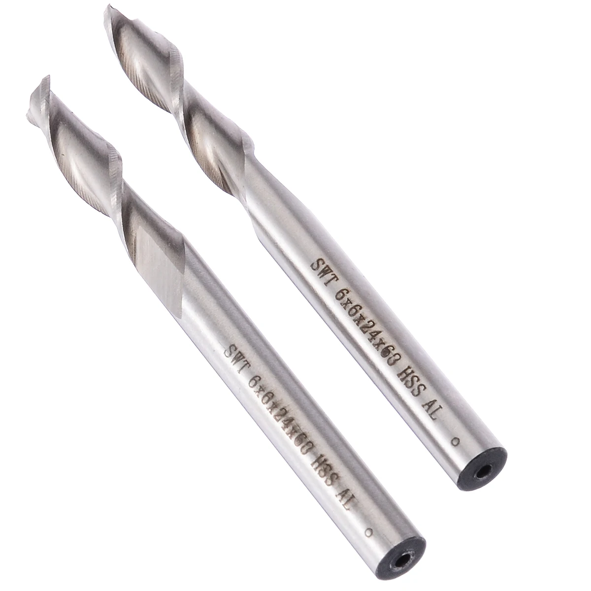5Pcs 2 Flute End Mill Set 6mm Shank Extended HSS & Aluminium CNC Milling Cutter Bit Kit