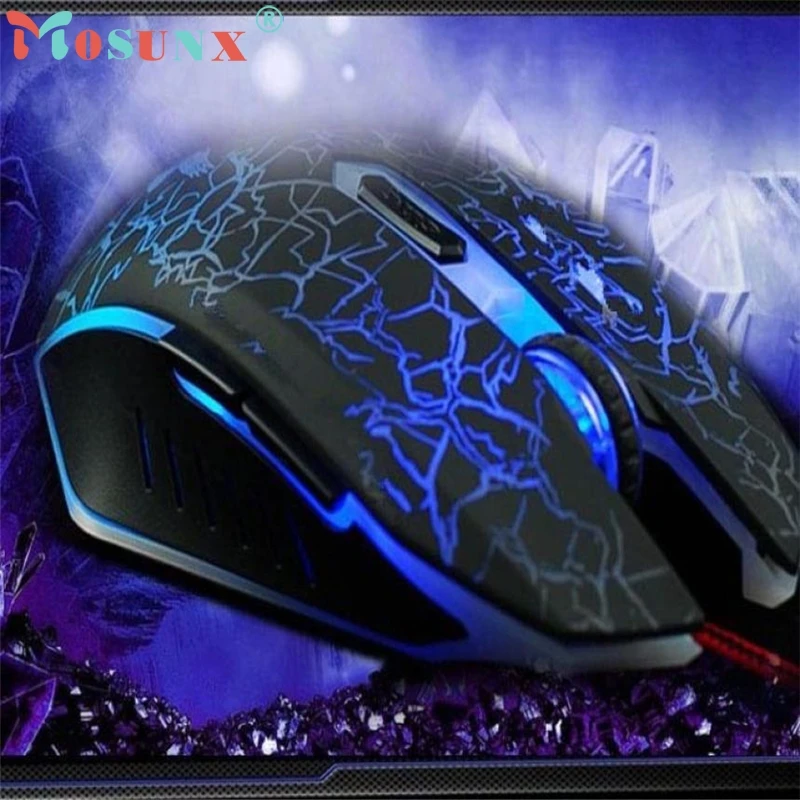 Профессиональная оптическая Проводная игровая мышь с цветной подсветкой