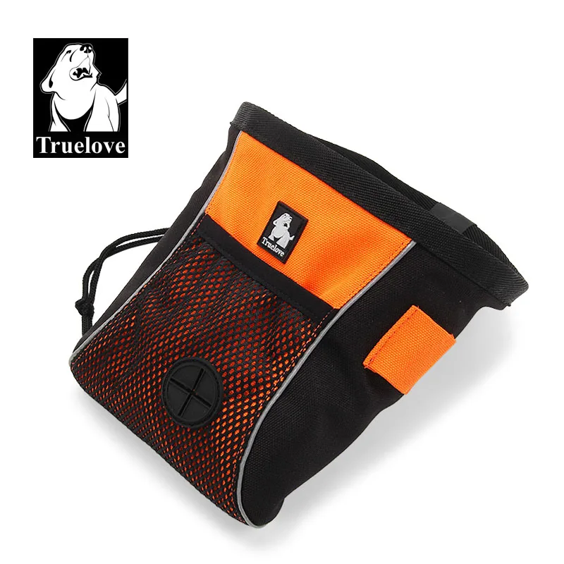 Truelove портативная дорожная сумка для собак с лакомством для закусок, светоотражающая сумка для обучения домашних животных, удобная сумка для хранения, сумка для хранения - Цвет: Orange