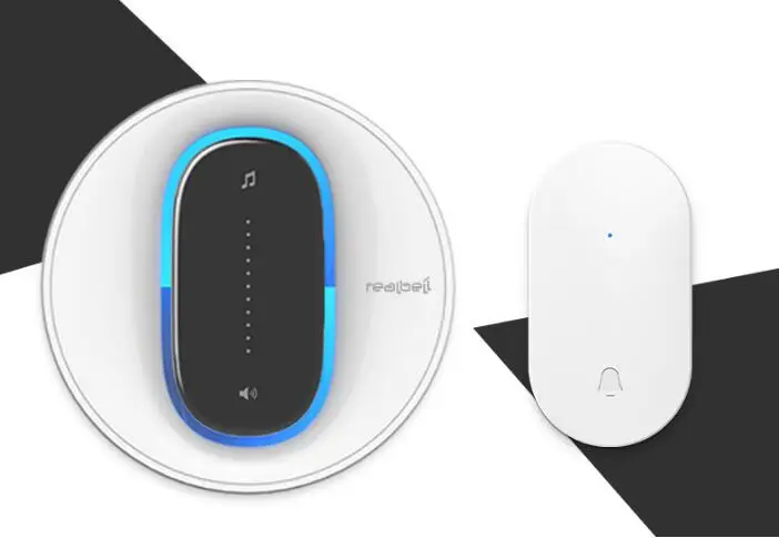 

New White Intelligent Wireless Self-Generating Long-distance High-end Door Bell Caller for the Elderly free shipping