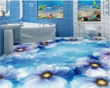 beibehang Fantasy fashion classic beautiful 3d wallpaper flower bathroom bedroom floor papel de parede 3d flooring wall paper beibehang custom 3d flooring waves painted floor super green on the bathroom floor wall papers home decor 3d wallpaper flooring