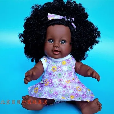 12 дюймов силиконовая виниловая Кукла reborn для новорожденных, черная кукла Рапунцель, детские куклы, мягкие куклы Reborn для младенцев, игрушки для девочек, 30 см - Цвет: 5