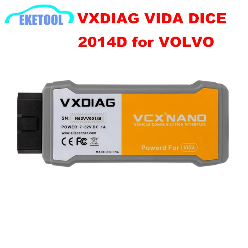 

Original VXDIAG VCX NANO For VOLVO Car Diagnostic Interface VIDA DICE 2014D Multi-Language Better Than For Volvo Vida Dice