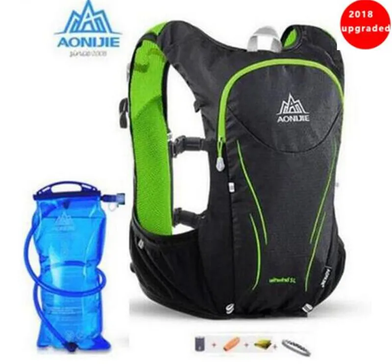 

AONIJIE Women Men 5L Upgraded Marathon Hydration Vest Pack For 1.5L Water Bag Cycling Hiking Bag Outdoor Sport Running Backpack