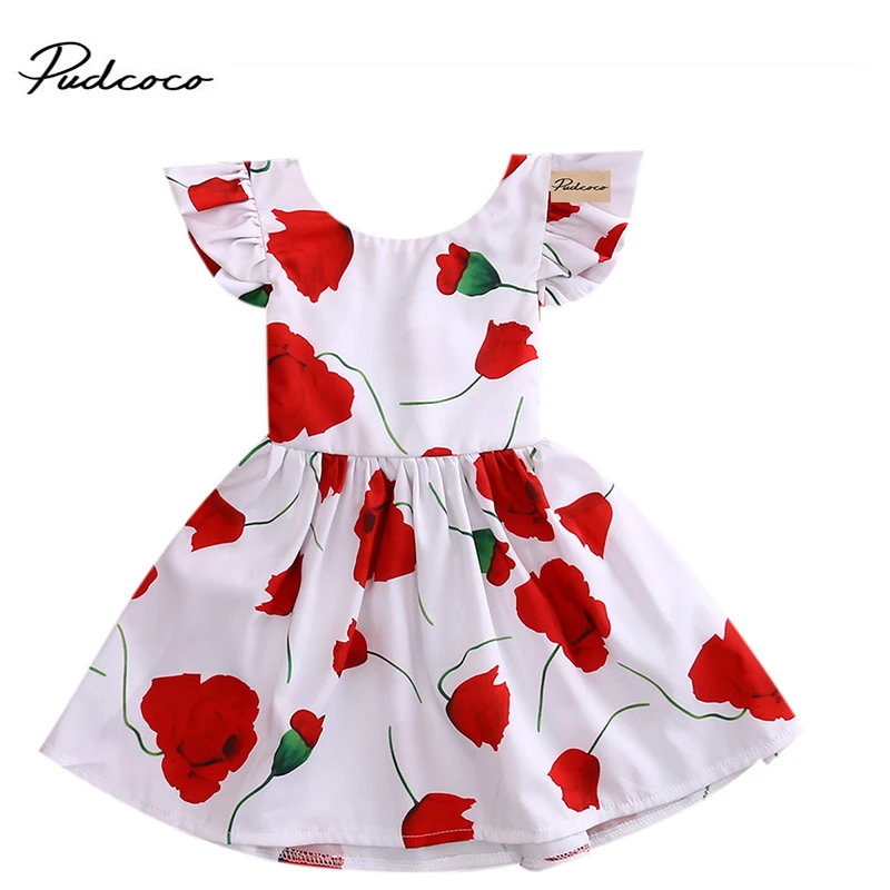 Новинка года; кружевное платье с рисунком лотоса для маленьких девочек; платье с цветочным принтом для маленьких девочек; платье принцессы на день рождения для маленьких девочек