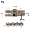 Tige de traction M3 en acier, 2 pièces, 3mm, longueur de filetage 16.5mm, #45, pour modèle de voiture de loisir RC, Buggy, camion, pièce de mise à niveau ► Photo 3/6
