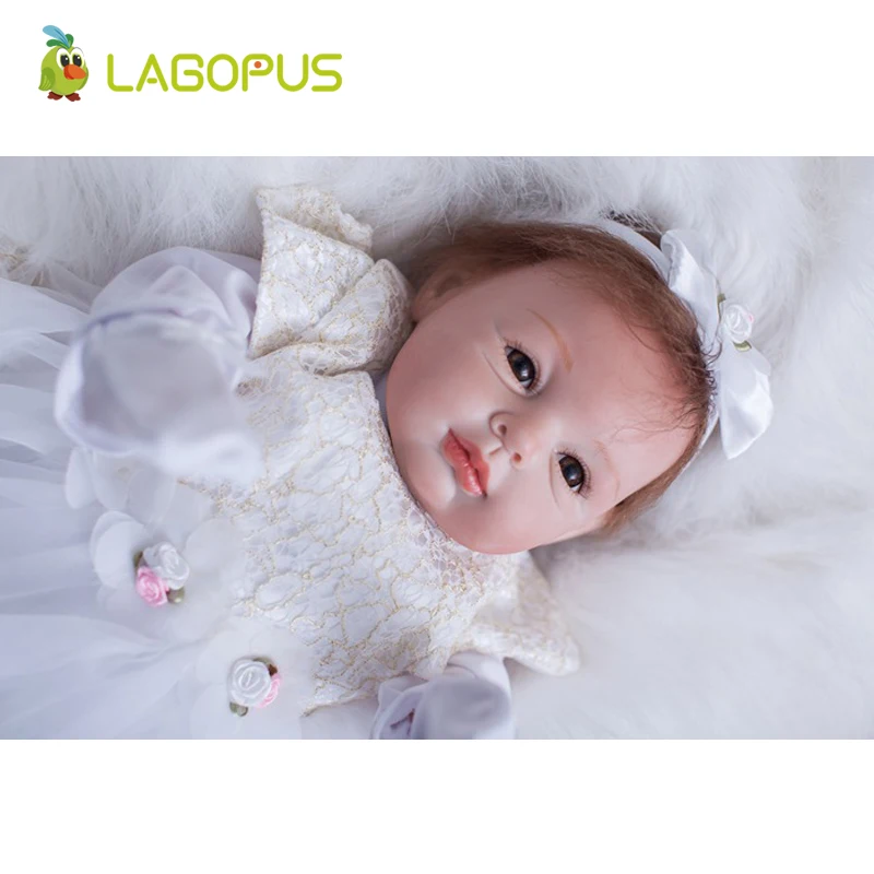 Лагопус Кукла Reborn 55 см детская кукла Bebe игрушки для детей мягкие силиконовые