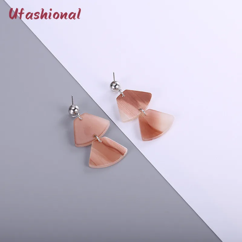 Для женщин серьги букле Oreille геометрические длинные Модные украшения аксессуары