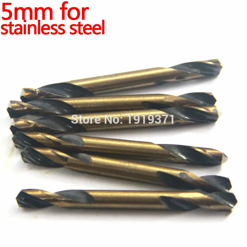 Buy 10 Pieces 5mm High Speeed Steel Double End Twist Drill Bit For Metalworking