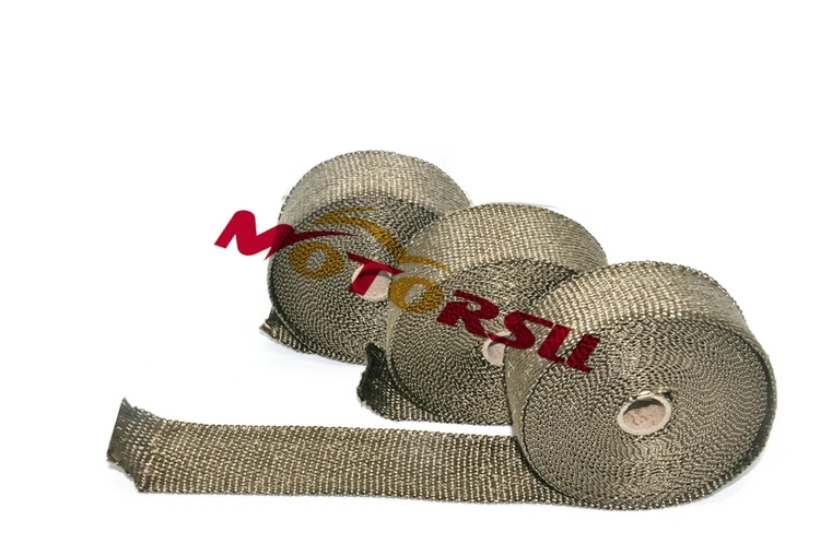 

5M & 10M motorcycle exhausr header pipe wrap heat manifold insulation cloth Roll with 3 clothes