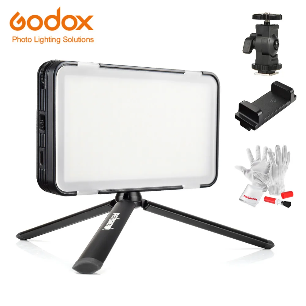 

Godox LEDM150 Mobile Phone Video Light Max Power 9W 5600K with USB Power Charge for Portable Camera Camcorder DV with Tripods