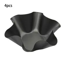 Высокое качество антипригарная рифленая тортилья оболочки кастрюли Taco салатник разработчиков для выпечки, из углеродистой стали инструмент