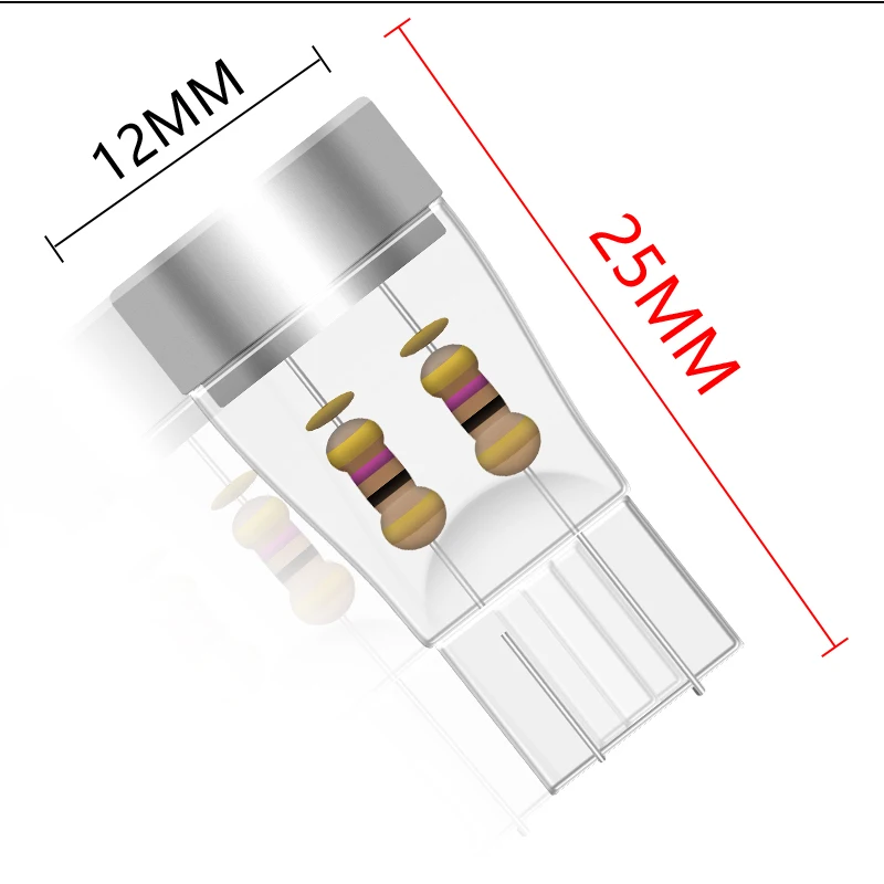 2X T10 W5W WY5W Высокое качество Cree чипы светодиодный автомобильный парковочный светильник Canbus Нет ошибок Авто Чтение купольная лампа Клин хвост боковой лампы
