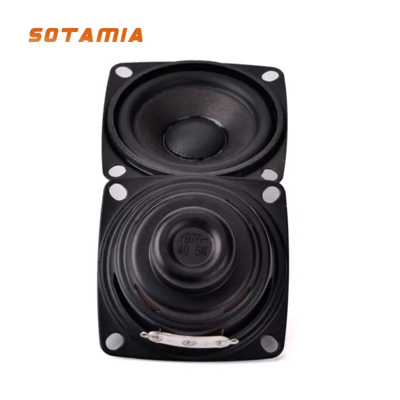 

SOTAMIA 2Pcs 52MM Mini Audio Portable Full Range Speakers 4 Ohm 5 W DIY Sound Bluetooth Speaker Music Loudspeaker Home Theater