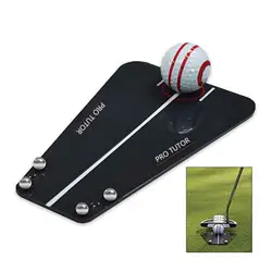 Подкладка для гольфа зеркальное обучение выравнивание карманное зеркало для гольфа помощь для выравнивания инструменты для внутреннего и