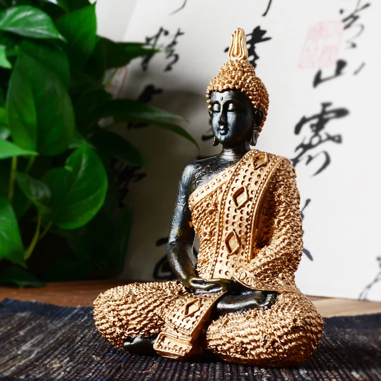 large resin buddha