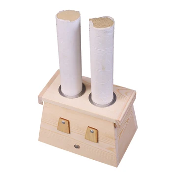 

Solid wood 3-4cm double holes Warm moxibustion box household 18*12*12cm