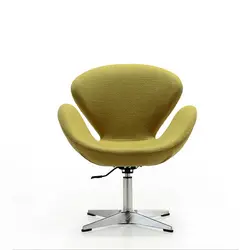 Современный простой стиль творческой кресло ткань арт комфортные Лебедь стул вращения поднял гостиной стул стабильный