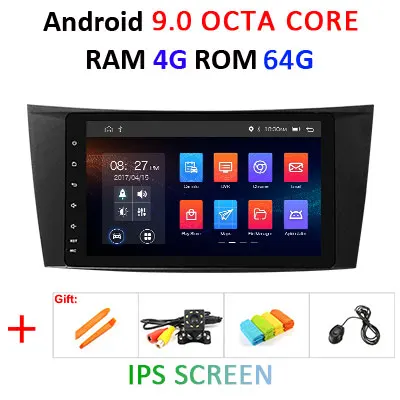 Android 9,0, 4 ГБ, 64 ГБ, автомобильный DVD gps для Mercedes W211 W219 W463 CLS350 CLS500 CLS55 E200 E220 E240 E270 E280 мультимедийный плеер - Цвет: 9.0 4G 64G IPS