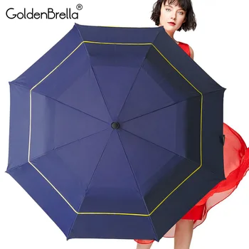 

Strong Quality Umbrella For Men Double Layer Folding Big Wind Resistance Outdoor Umbrella Rain Women Large Golf Men Umbrella