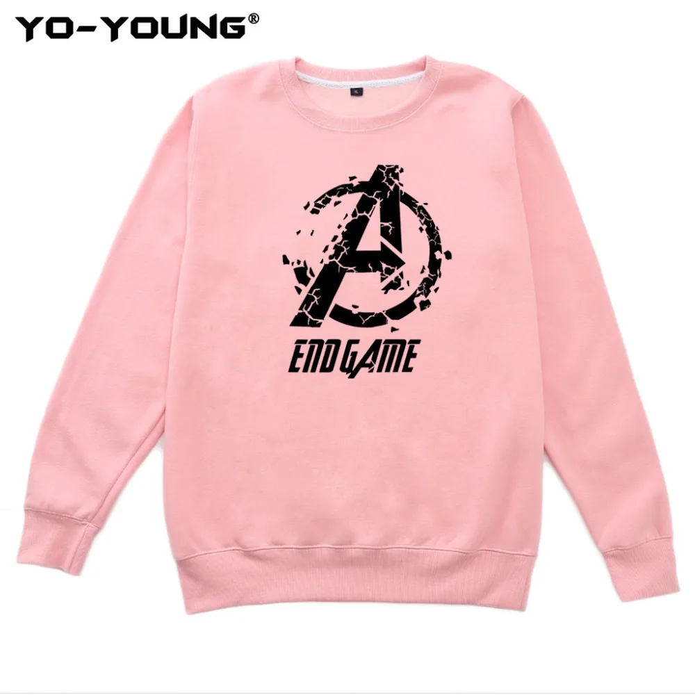 Yo-Young Men Spring Autumn Hoodies Sweatshirts Marvel Avengers Endgame Print Unisex Streetwear moletom masculino Customized