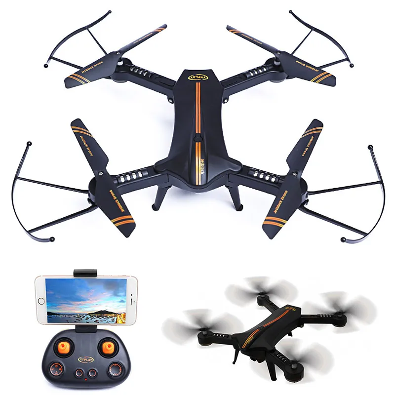

Jetblack Mini Smart Foldable Selfie Drone with 720P HD Camera RC Helicopter Quadcopter Altitude Hold Voice Control Toys drohne