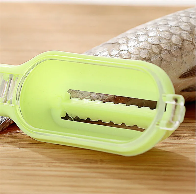 Рыба скребок для очистки чешуи устройство инструмент для очистки скребка кожи нож для удаления домашней кухни гаджеты кухонная кисть пластиковые весы решетки