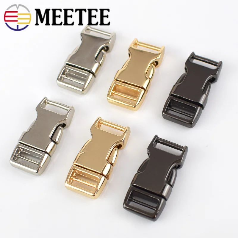 

5pcs Backpack Buckles Outdoor Paracord Bracelet Dog Collar Webbing Release Metal Buckle Safety Clasp DIY Sewing Accessories