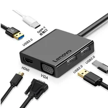 6 в 1 USB C концентратор к USB 3,0 HDMI 4K VGA для MacBook Pro Xiaomi Asus lenovo ноутбук huawei mate 10 20 mate book type C устройства C120