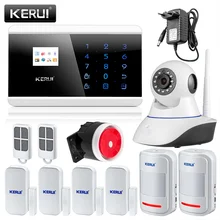 KERUI Android IOS APP control GSM PSTN Home Burglar Security Alarm System Russian Spanish French English
