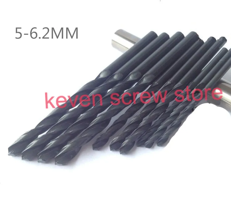 

Freeshipping,High-speed steel straight shank twistdrill, 5 / package 5 MM-6.2 MM straight twistdrill, Power tools Metal Drilling