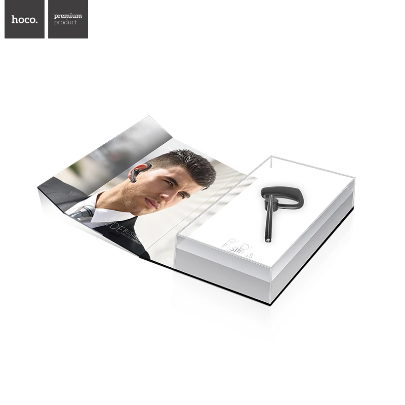 Оригинальные наушники HOCO E15 Business Bluetooth вкладыши свободные руки гарнитура с
