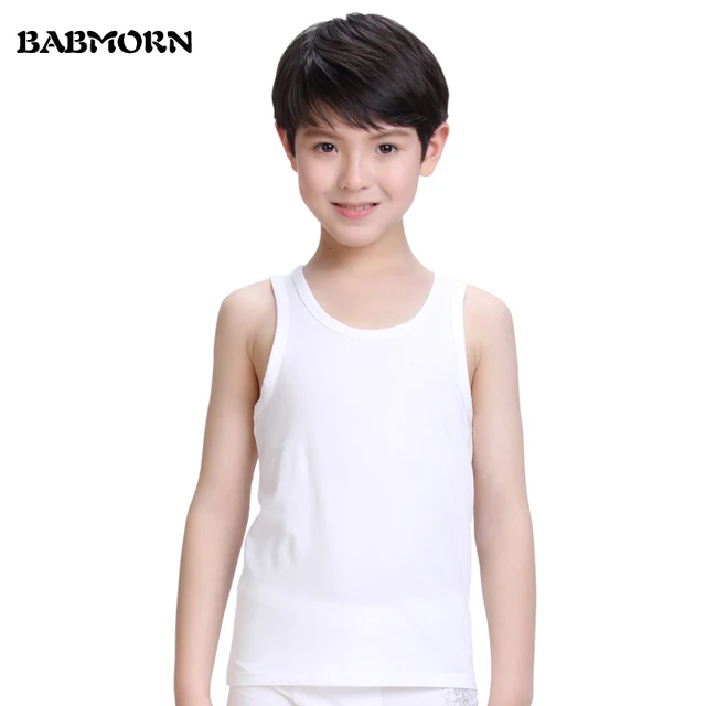 2018 boys vests underwear solid cotton soft baby girl boy tanks for ...