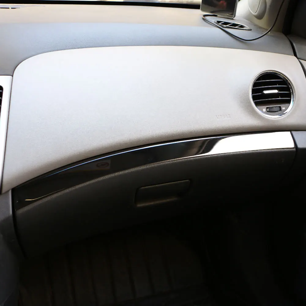 Jameo Auto Car Stainless Steel Storage Box Trim Decoration Sticker for Chevrolet Chvry Cruze 2009 - 2015 LHD Accessories