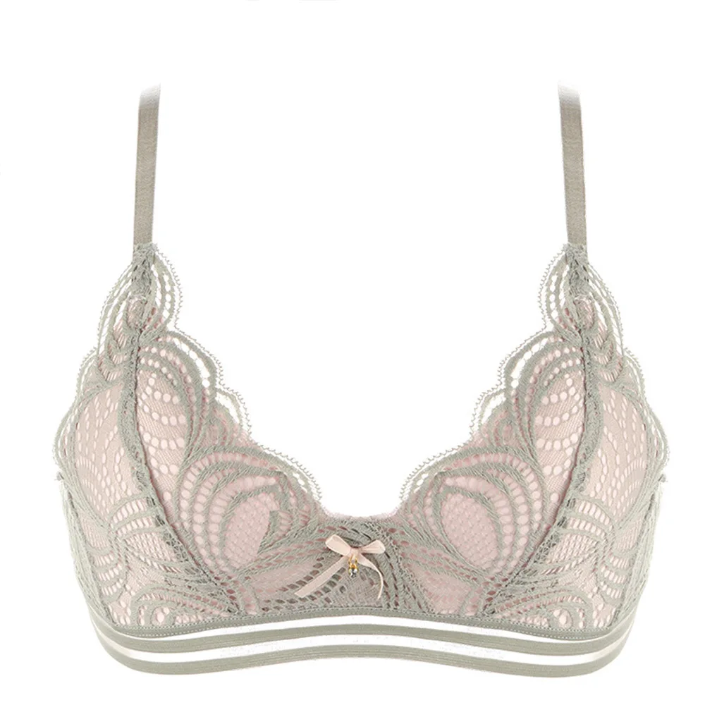 

Sexy Bra for Women Lace Bras Wireless Deep V Lingerie Lovely Bralette Underwear Brassiere Bh Top Size 30 32 34 36 38 A B C Cup