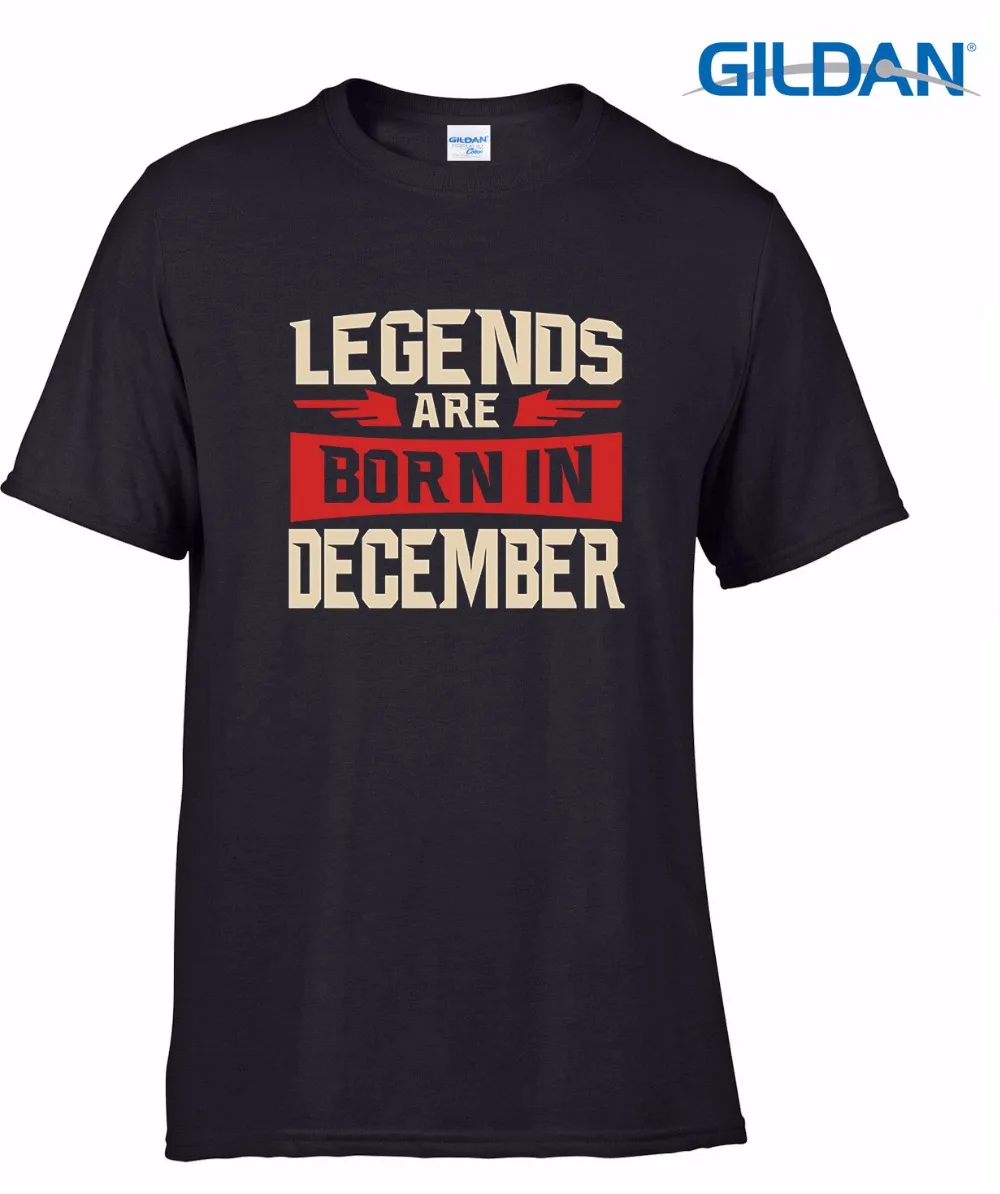 

2019 Newest Men's Funny Funny Cotton Hot Sale Legends Are Born In December T-Shirt - Birthday Tee shirt