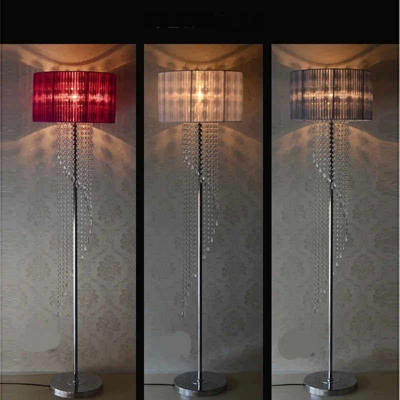 

Crystal combination K9 Floor Lamps room bedroom bedside pendant lamp vertical simple modern creative Floor lights ZH SJ87