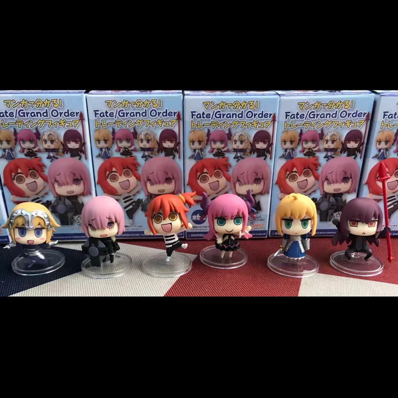 

Fate Grand Order Saber Scathach Matthew Jeanne Q Ver 5cm PVC Fate Stay Night Anime Action Figure Cute Collection Doll 1/16 Scale