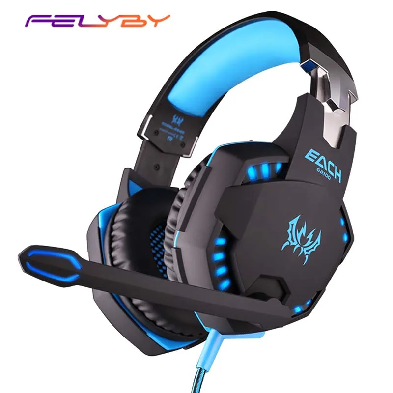 

FELYBY G2100 Wired Headphone headphones Gaming Headset subwoofer esports game wired headset headphones for phone computer