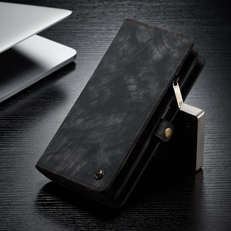 

CameMe Brand Zipper Wallet Magnetic Holder Cover Leather Mobile Phone Case Phone Coque For Samsung Galaxy A20 A30 KS0216